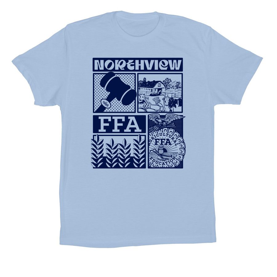2026-2027 NHS FFA Chapter Shirt, a Baby Blue Premium Cotton Tee