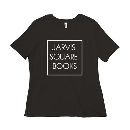 Jarvis Square Books&nbsp;Minimalist Tee, a Black Women?s Relaxed Cotton Tee