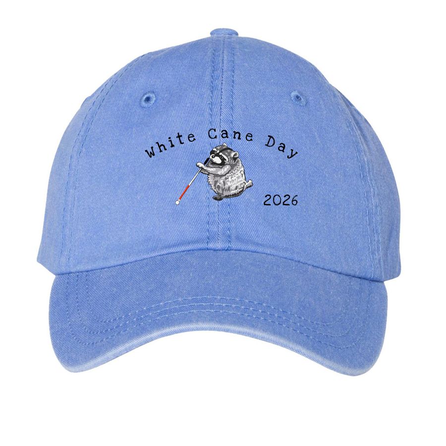 2026 Light Background - Hats, a Periwinkle Printed Pigment Dye Baseball Cap