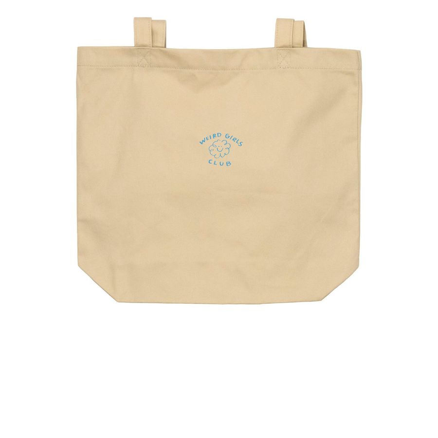 Weird Girls Club: Tiny Puff Bag, a Oyster Organic Cotton Tote Bag