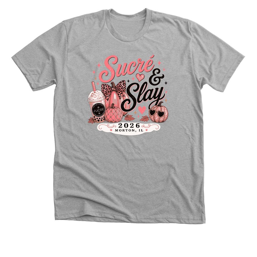 Sucre Sweets & Socials, a Athletic Heather Premium Unisex Tee