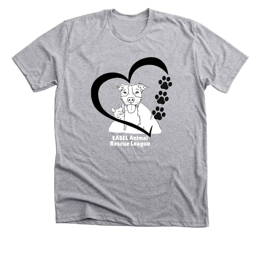 EASEL Love, a Athletic Heather Premium Unisex Tee