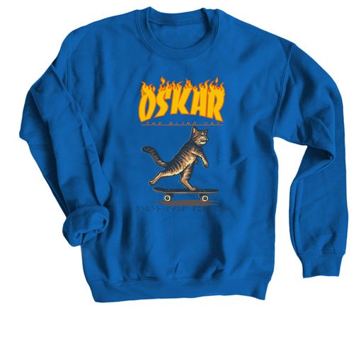 OSKAR - Never Stop Pushing Royal Blue Sweatshirt