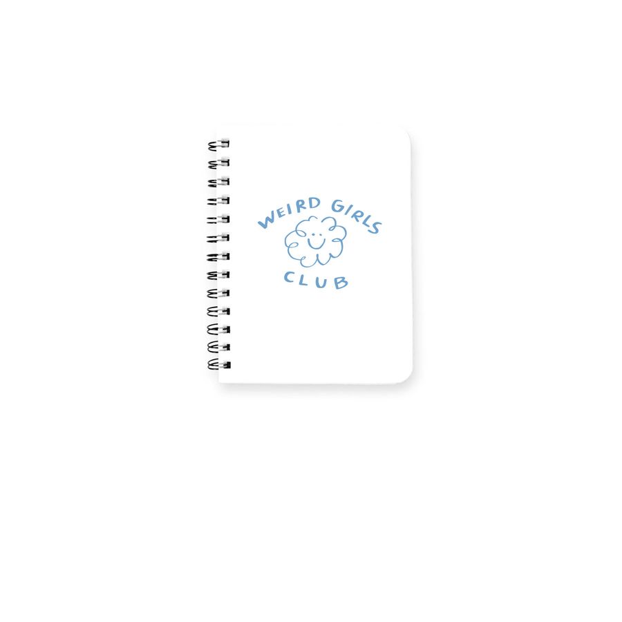 Weird Girls Club: Puff Notebook, a White Spiral Notebook