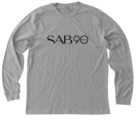 SAB 90th Anniversary Tee, a Athletic Heather Premium Long Sleeve Tee