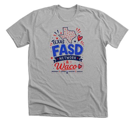 TX FASD - Waco, a Athletic Heather Premium Unisex Tee
