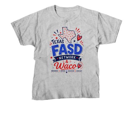 TX FASD - Waco, a Sport Grey Youth Unisex Tee