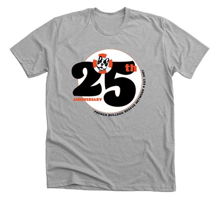 25th Anniversary, a Athletic Heather Premium Unisex Tee