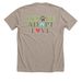 Rescue Adopt Love Wear - Classic, a Heather Stone Premium Unisex Tee (back-view)