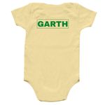 The Heart Center Paw Masters (infant edition), a Banana Infant Onesie (back-view)