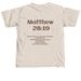 Matt. 28:19 design, a Ivory Comfort Colors Unisex Tee (back-view)