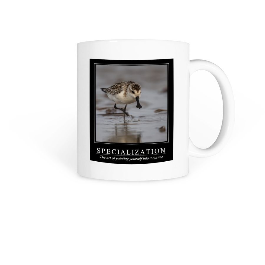 SPECIALIZATION, a White Coffee Mug