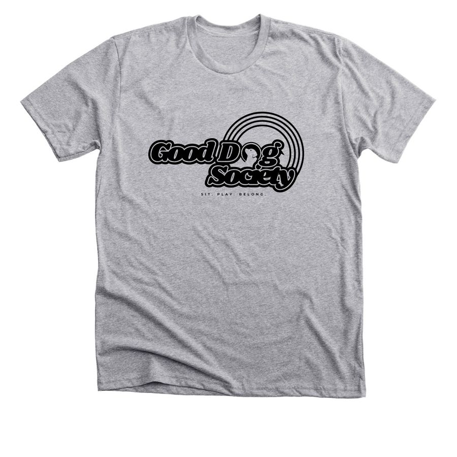 Black Logo, a Athletic Heather Premium Unisex Tee