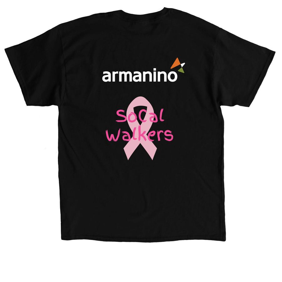 Armanino - SoCal Walkers Merch, a Black Classic Unisex Tee (back-view)
