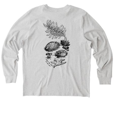 ytt Tribe Land Back, a Cool Heather Grey Stanley/Stella Unisex Creator 2.0 Long Sleeve Tee