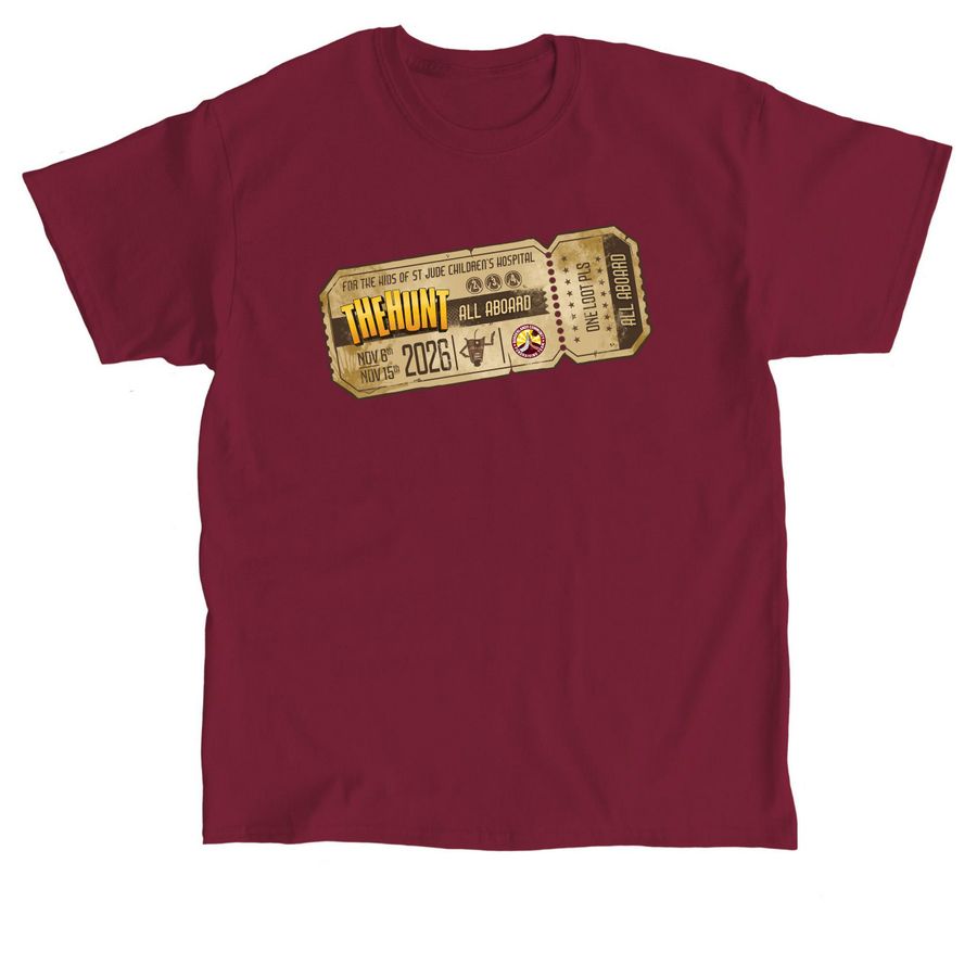 Ticket for The Hunt, a Cardinal Red Classic Unisex Tee