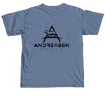 Andreasen Angus, a Blue Jean Comfort Colors Unisex Tee (back-view)