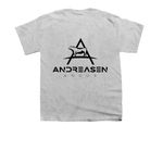 Andreasen Angus, a Sport Grey Youth Unisex Tee (back-view)