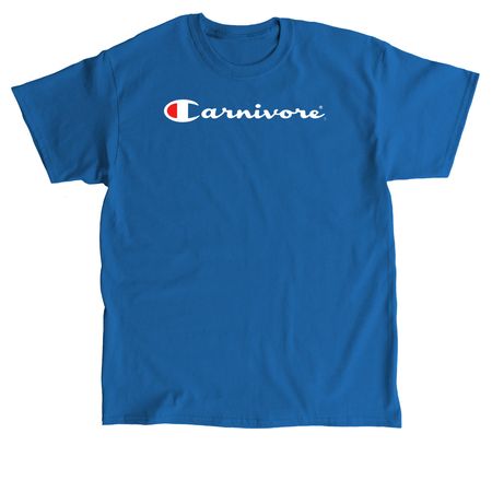 Carnivore Champion (White text), a Royal Classic Unisex Tee