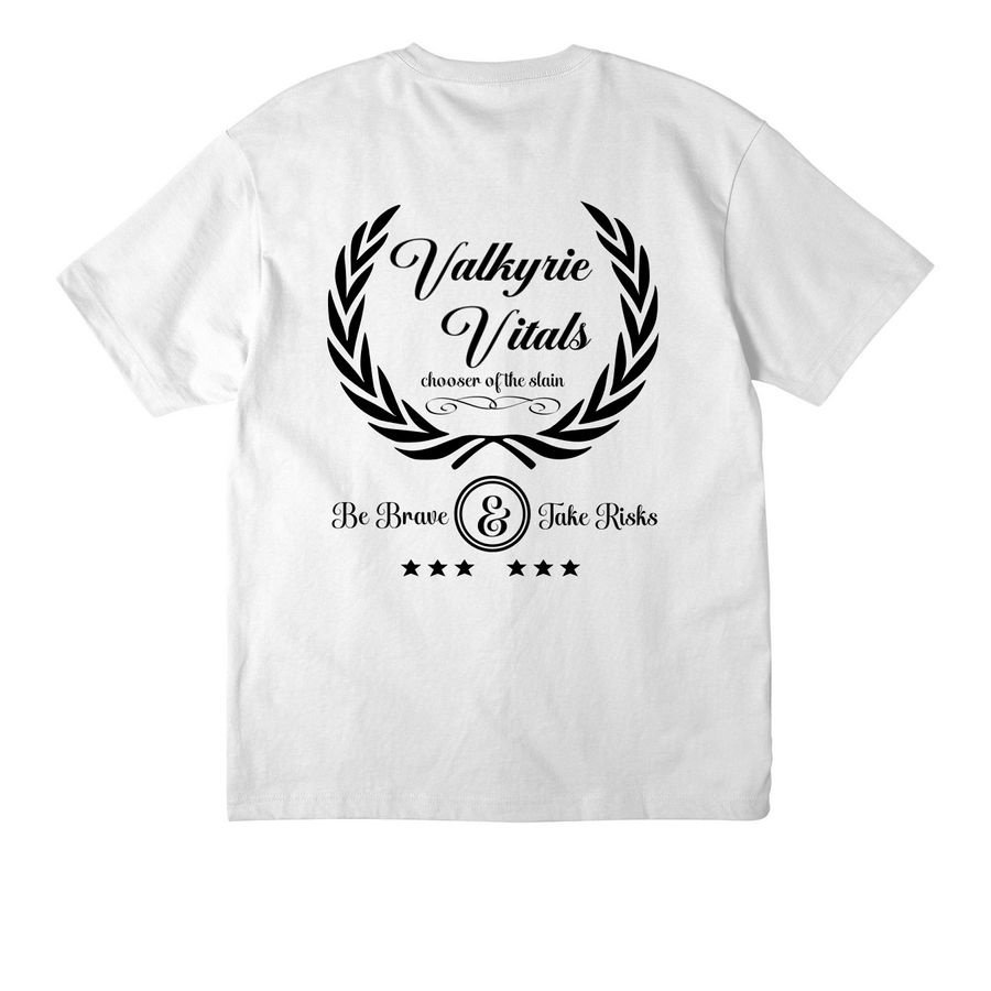 VALKYRIE STAPLE 01- LIGHTS, a White Unisex Heavyweight Tee
