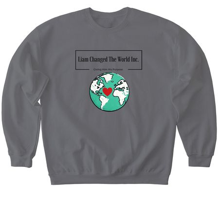 Help change The World.&nbsp;, a Charcoal Softstyle Crewneck Sweatshirt