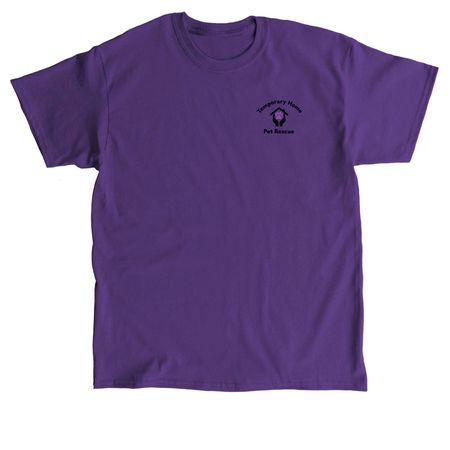 Temporary Home Pet Rescue - Black design, a Purple Classic Unisex Tee