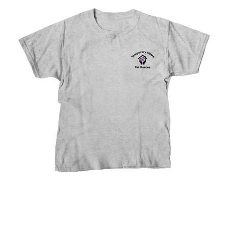 Temporary Home Pet Rescue - Black design, a Sport Grey Youth Unisex Tee