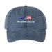MTS Hat, a Navy Printed Pigment Dye Baseball Cap