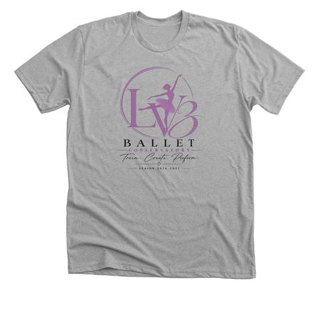 LV3 Ballet Conservatory, a Athletic Heather Premium Unisex Tee