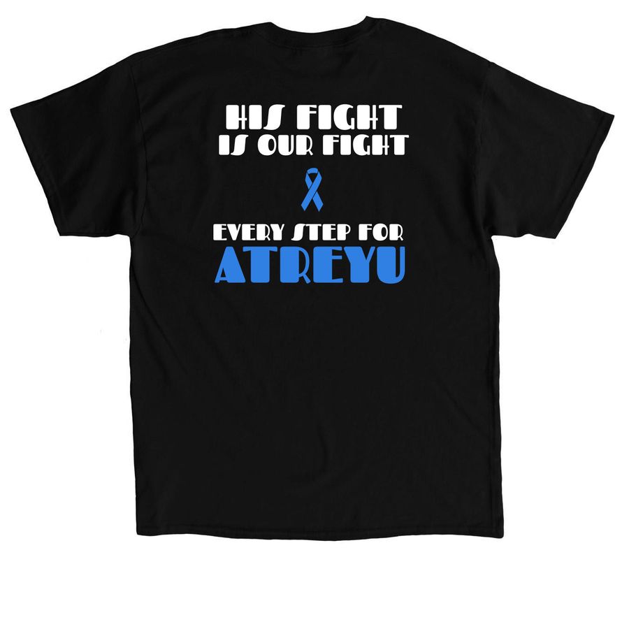 Atreyu's Warriors, a Black Classic Unisex Tee (back-view)