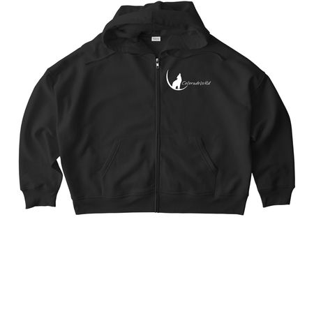 BE WILD Lupine, a Black Stanley/Stella Women?s Stella Ida Zip Up Pullover Hoodie