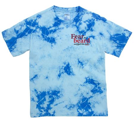 Fear the Beard Shirts and Sweatshirts, a Sky Blue Youth Crystal Tie Dye Tee