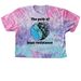 The Path of least resistance, a Cotton Candy Women's Tie Dye Cropped Tee