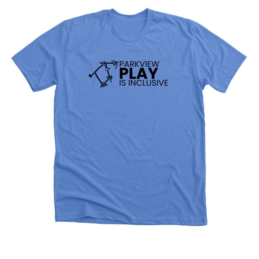 Parkview Center School Inclusive Playground&nbsp;, a Heather Columbia Blue Premium Unisex Tee