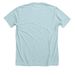 I [SNOUT] TX, a Heather Ice Blue Premium Unisex Tee (back-view)