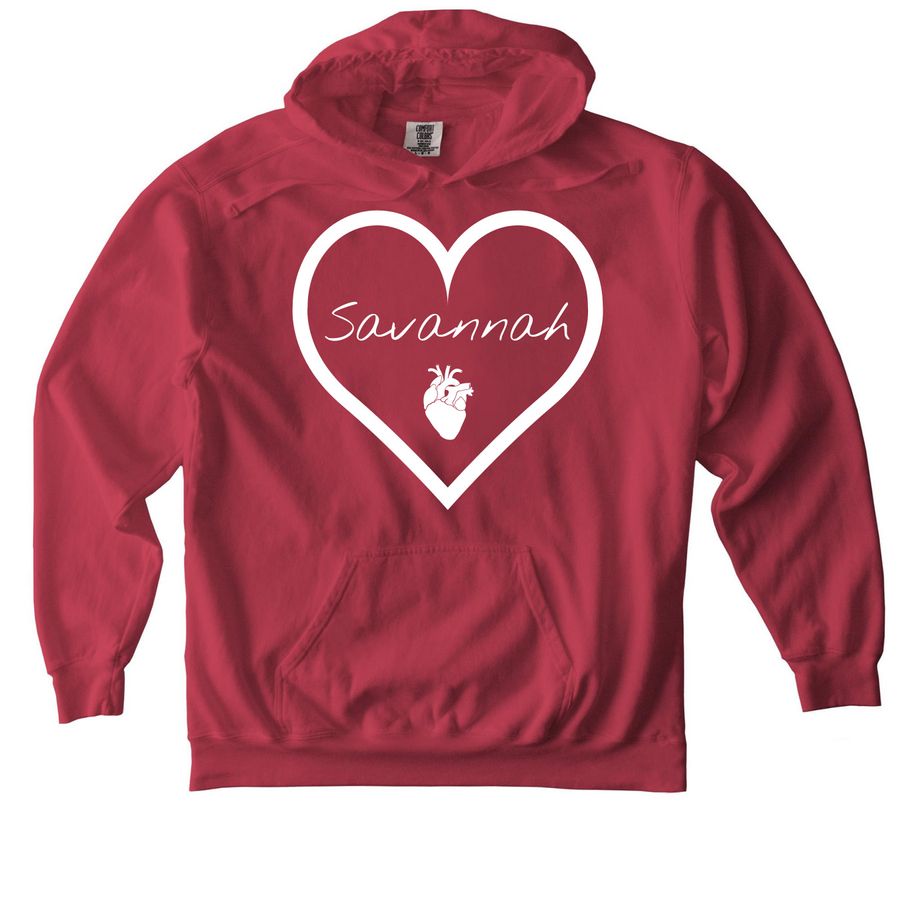 Savannah Sky Arviso&nbsp;, a Crimson Comfort Colors Pullover Hoodie