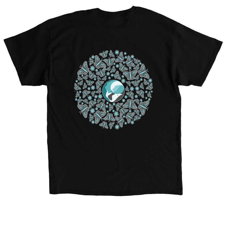 Emergence Fund, a Black Classic Unisex Tee (back-view)