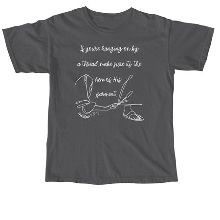 Hanging On By a Thread, a Pepper Comfort Colors Unisex Tee