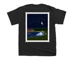 Postcard from Fredonia, a Black Youth Unisex Tee (back-view)