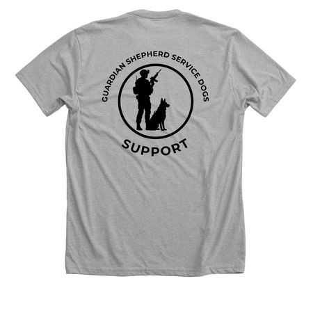 GSSD SUPPORT GEAR, a Athletic Heather Premium Unisex Tee (back-view)