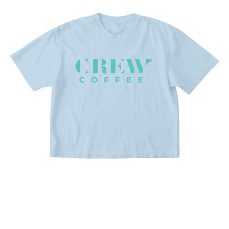TEAL Crew LOGO & Trolley, a Chambray Comfort Colors Boxy Tee