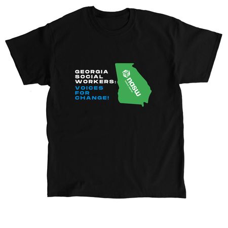 NASW-GA Official T-Shirt & Sweatshirt, a Black Classic Unisex Tee