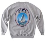 F-27 40th Anniversary Classic Apparel, a Sport Grey Softstyle Crewneck Sweatshirt (back-view)