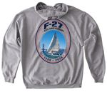 F-27 40th Anniversary Classic Apparel, a Sport Grey Gildan Softstyle Pullover Hoodie (back-view)