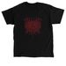 Metal Y2K Hearts - Red, a Black Classic Unisex Tee