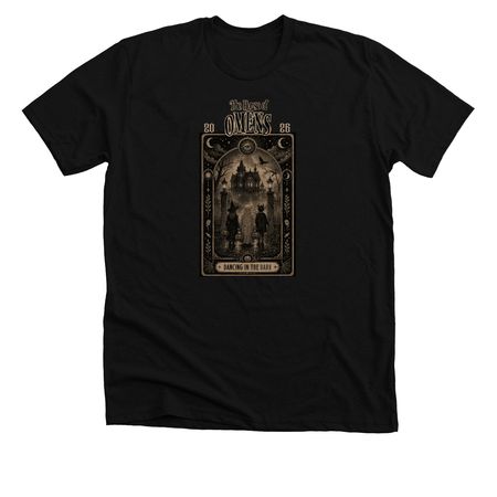Trick or Treating: The House of Omens, a Solid Black Blend Premium Unisex Tee