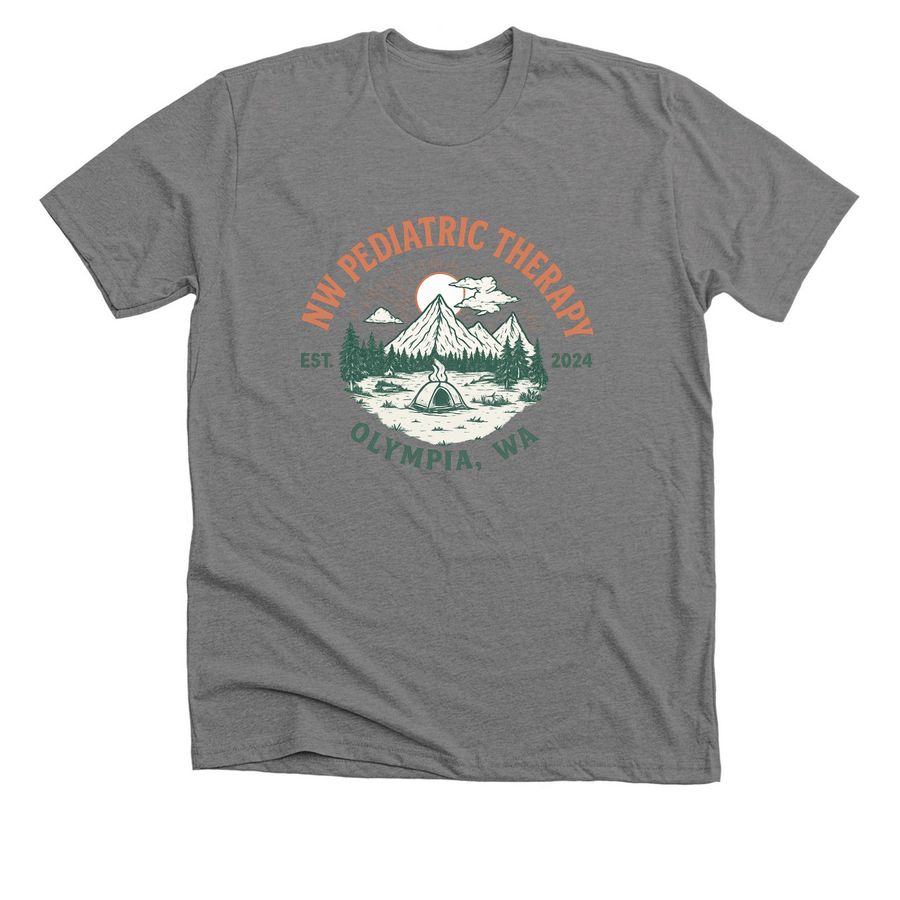 Camp, a Deep Heather Premium Unisex Tee