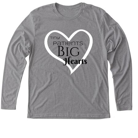 Front Heart, a Premium Heather Triblend Long Sleeve Tee