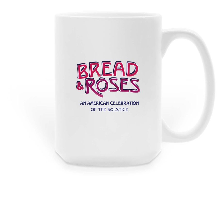 Bread & Roses Mugs, a White Large Coffee Mug