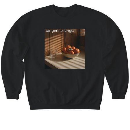 tangerine kings., a Black Softstyle Crewneck Sweatshirt